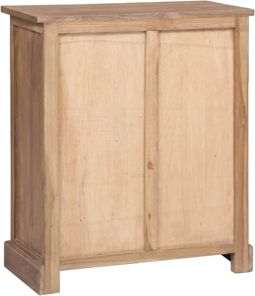 Youuihom Buffet Sideboard, Storage Cabinet, Bar Wine Cabinet, Side Cabinet 25.6""X11.8""X29.5"" Solid Teak Suitable For