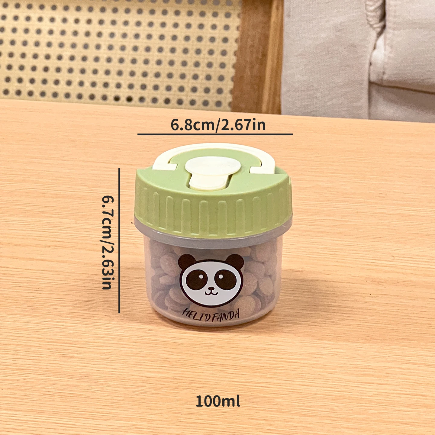 100ml Kleine Voedsel Opbergdoos Vochtbestendige Gedroogd Fruit Snack Verzegelde Pot Herbruikbare Koelkast Fruit Vers Houden Doos Voedsel container