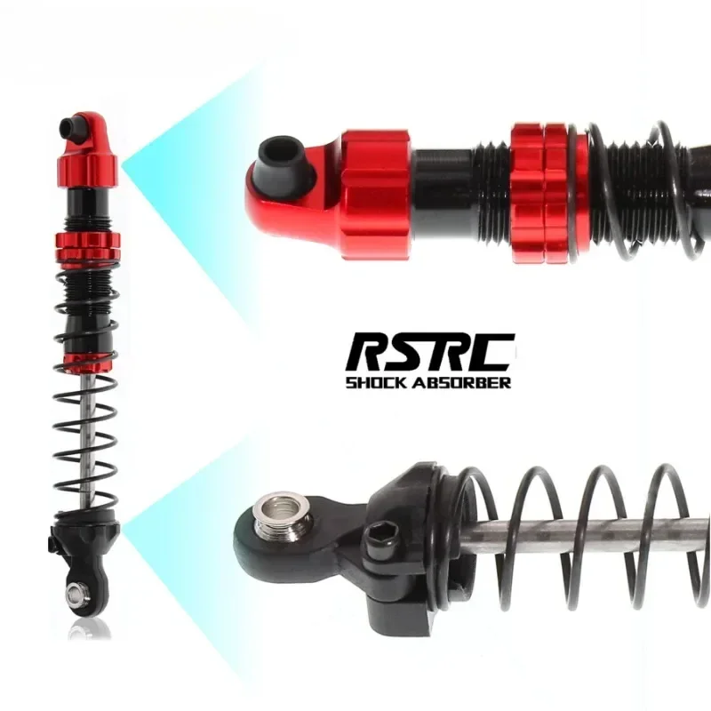 

HR Parts Metal Double-Section Hydraulic Shock Absorber 90mm for 1/10 1/8 RC Model Car Crawler Retrofit Accessories