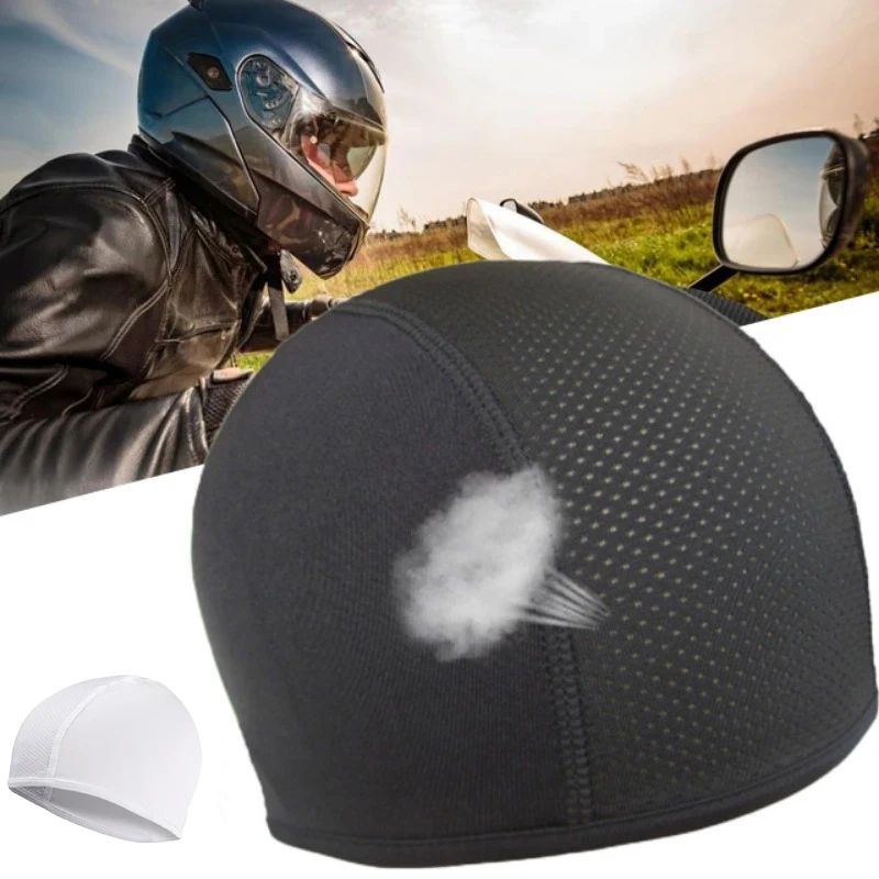 

Шапка-подкладка для шлема с черепом, охлаждающая сетчатая велосипедная шапка для бега для мужчин и женщин, подходит для шлемов