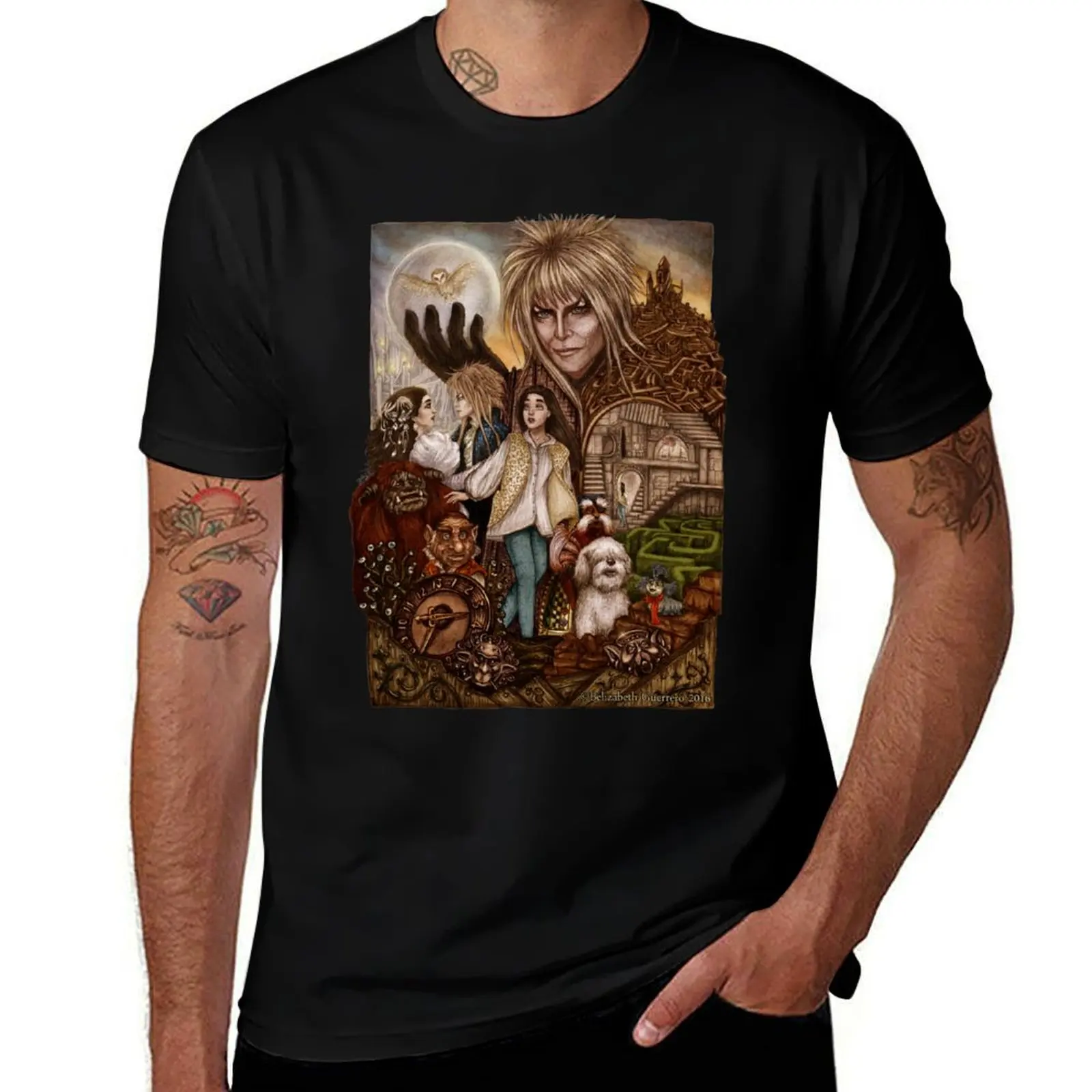 Labyrinth T-Shirt Casual Loose Fit Short Sleeve T-Shirt