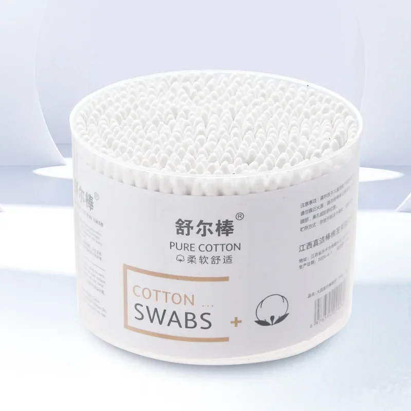 Dual Head Cotton Swabs Multipurpose Disposable Baby Cleaning Makeup Removal Facial Skincare Stick 500pcs