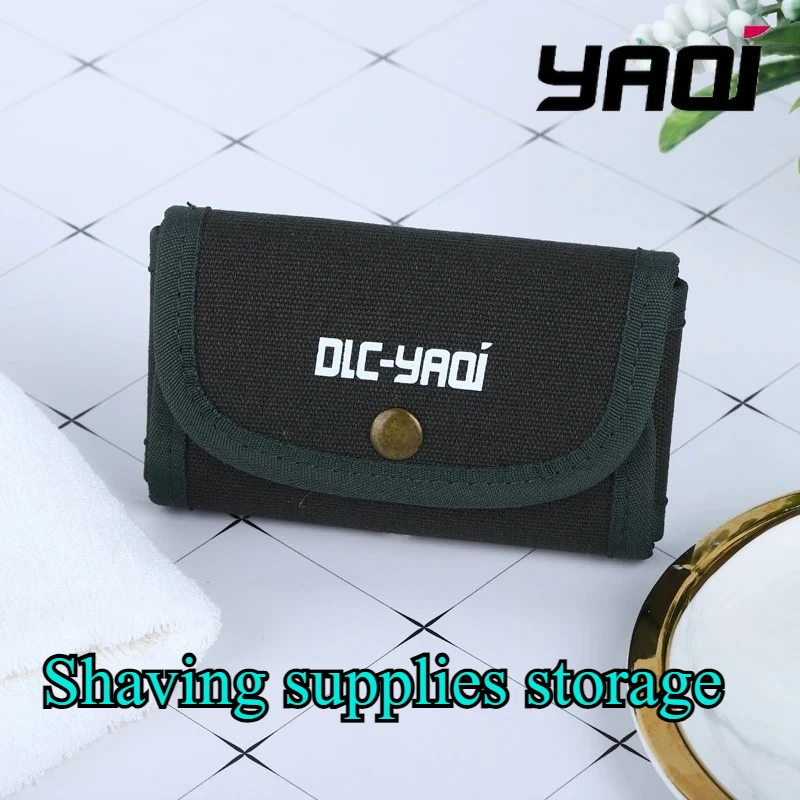 YAQI Dark Green Color travel Bag Pouch for Men Shaving Safety Razors