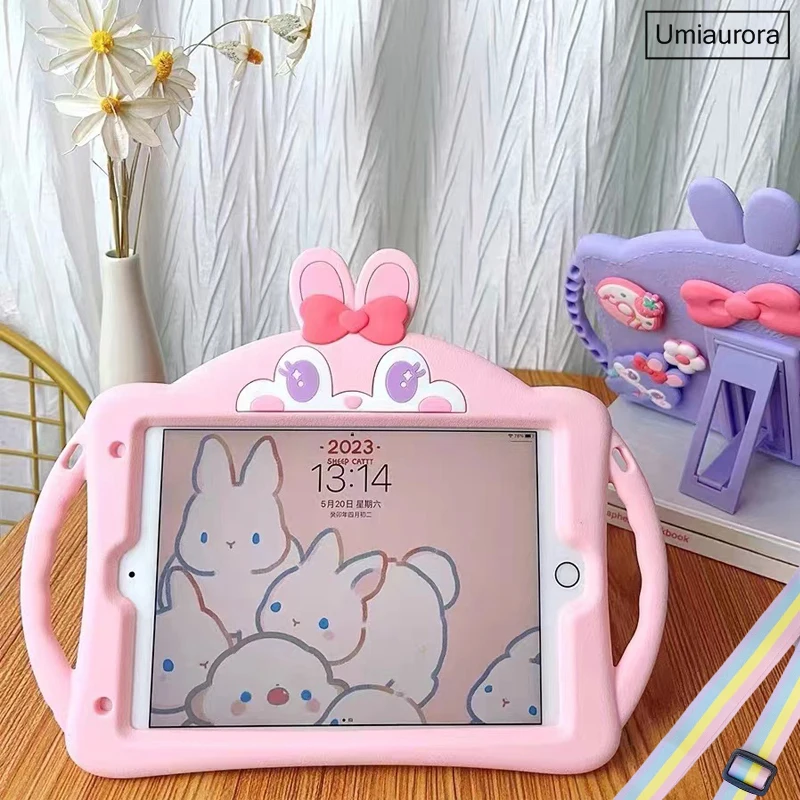 Kids Cartoon Silicon Stand Cover dla Huawei Honor Pad X8 10.1 X9 MatePad 11.5 SE 10.4 T10 T10S M5 Lite T5 10-calowe etui na tablet