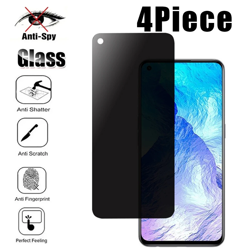 4 PCS!Anti Spy Screen Protector for Xiaomi Poco F2 Pro Anti Peeking Tempered Glass for Xiaomi Poco F3 F4 GT Front Glass