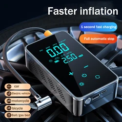 1 Set Car Mounted Wireless Inflation Pump Digital Intelligence Portable Handheld Touch Tire Inflation Pump