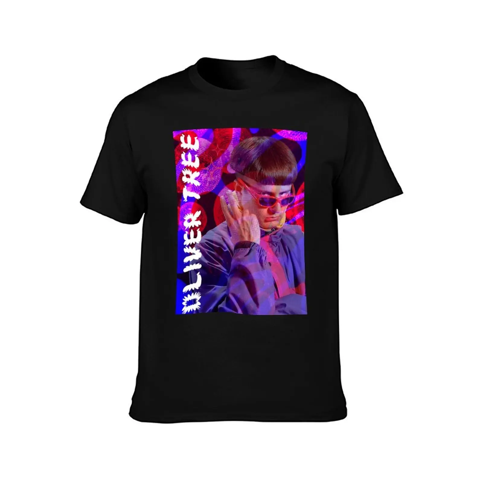 OLIVER TREE T-Shirt, Summer Casual Cotton Tee, Oversized Streetwear Tops, Vintage Graphic Print, Loose Fit Short Sleeve