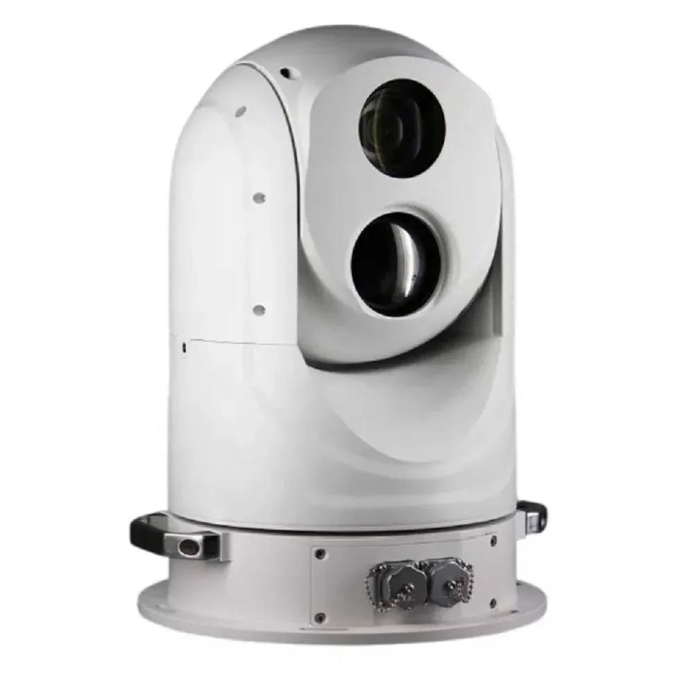 Long range stabilized gimbal 360°rotating continuously marine ir thermal pantilt camera for environmental monitoring