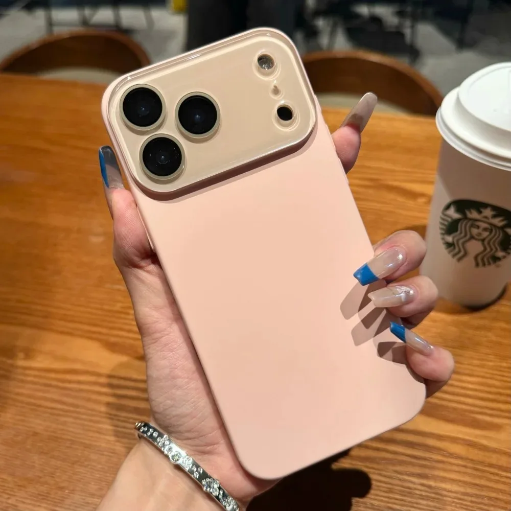 

Роскошный матовый противоударный чехол для телефона с большим защитным окном для iPhone 17 Air 16/15/14 Plus 13 Pro Max