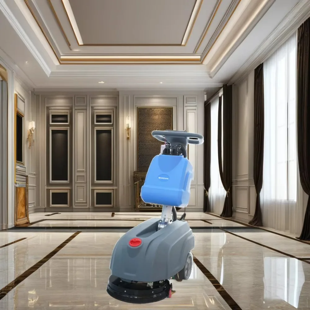 Electric Floor Scrubber, 24V 150Rpm Cleaning Machine, High-Traffic Area Commercial Floor Cleaner, Efficient and Durable