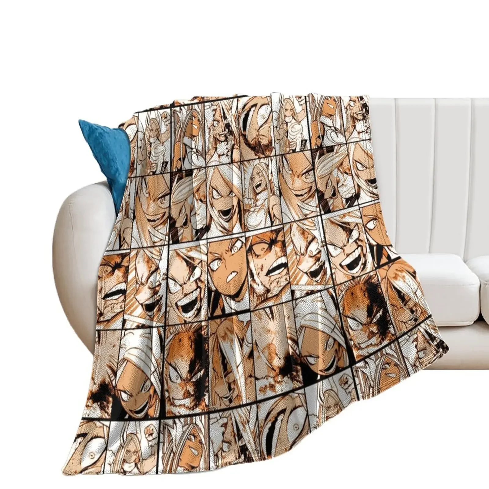 Mirko collage -color version Throw Blanket Nap Thin Bed Blankets