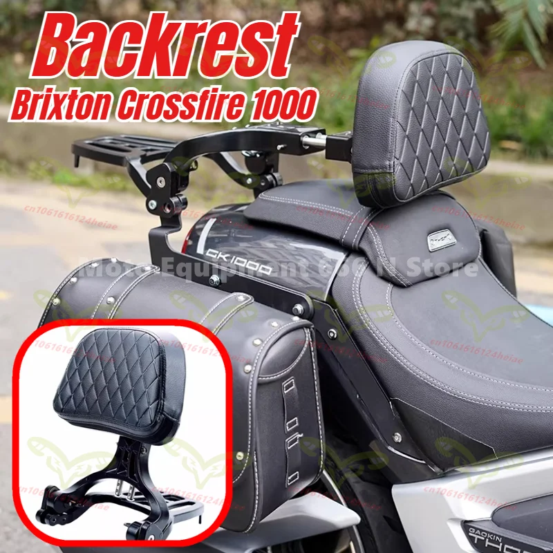 

Motorcycle Passenger Backrest Brixton Crossfire 1000 Folding Backrest Tail Rack Luggage Rack Accessories For GAOKIN THOR 1000