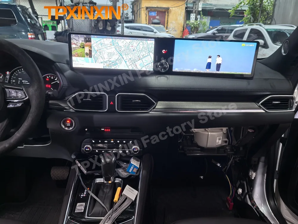 Dual Screen Interaction Android Auto For Mazda CX-5 CX5 Multimedia GPS Navigation Car Radio Stereo Receiver IPS Head Unit