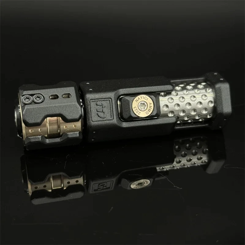 EDC Musketeer Gun Bolt Push Egg, Metal Ratchet Slider Spinner, Multifunctional Decompression Toy