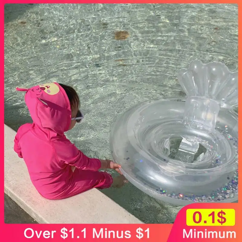 Soft Swimming Circle Leak Proof Swimming Rings Skin Friendly Swim Ring Mermaid Shaped Swimming Accessories Safe Children