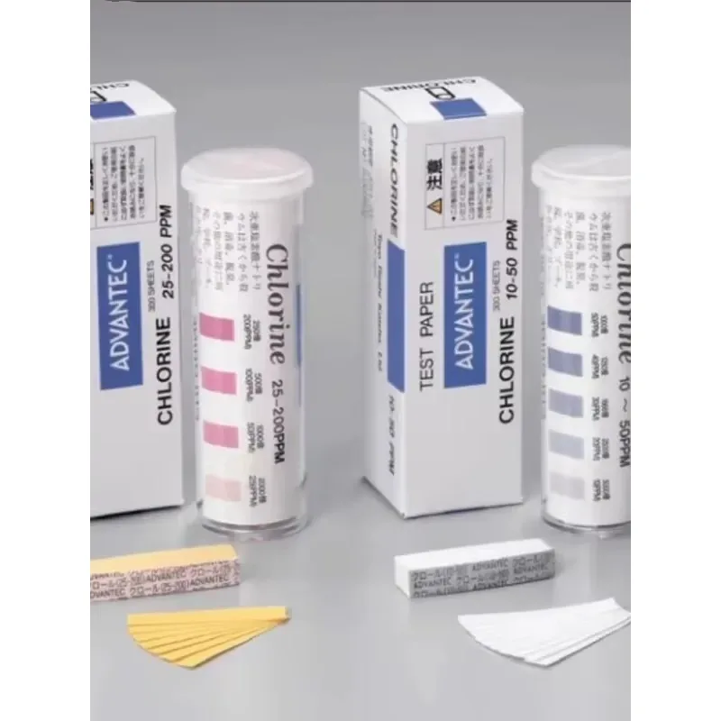ADVANTEC Dongyang CHLORINE residual chlorine test paper 10-50PPM/25-200PPM 300 pieces/box