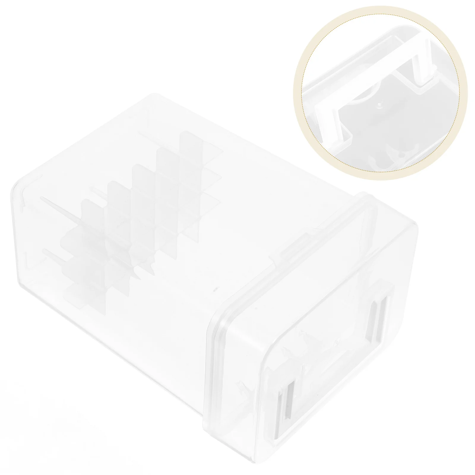 

Clear Transparent Marker Pen Case Organizer Box With Handle Plastic Storage Case For Artists Students Large Capacity Pen Pencil