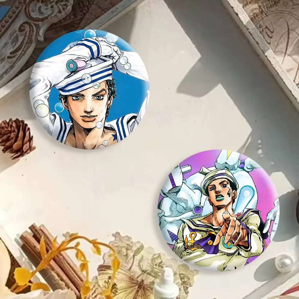 Jojo J-Josuke Higashikata Button Pins Backpack Clothing Decor Brooch Badge Jewelry Gifts for Kids