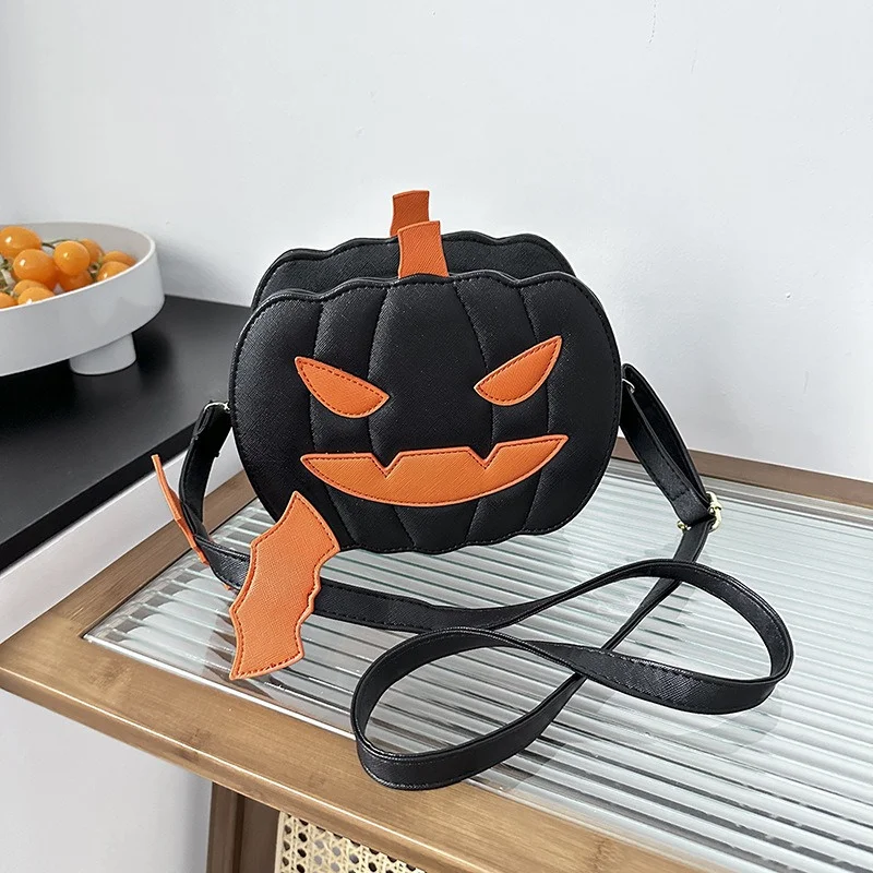 Borsa zucca spettrale di Halloween borsa a tracolla singola Versatile alla moda borsa a tracolla borsa da donna squisita