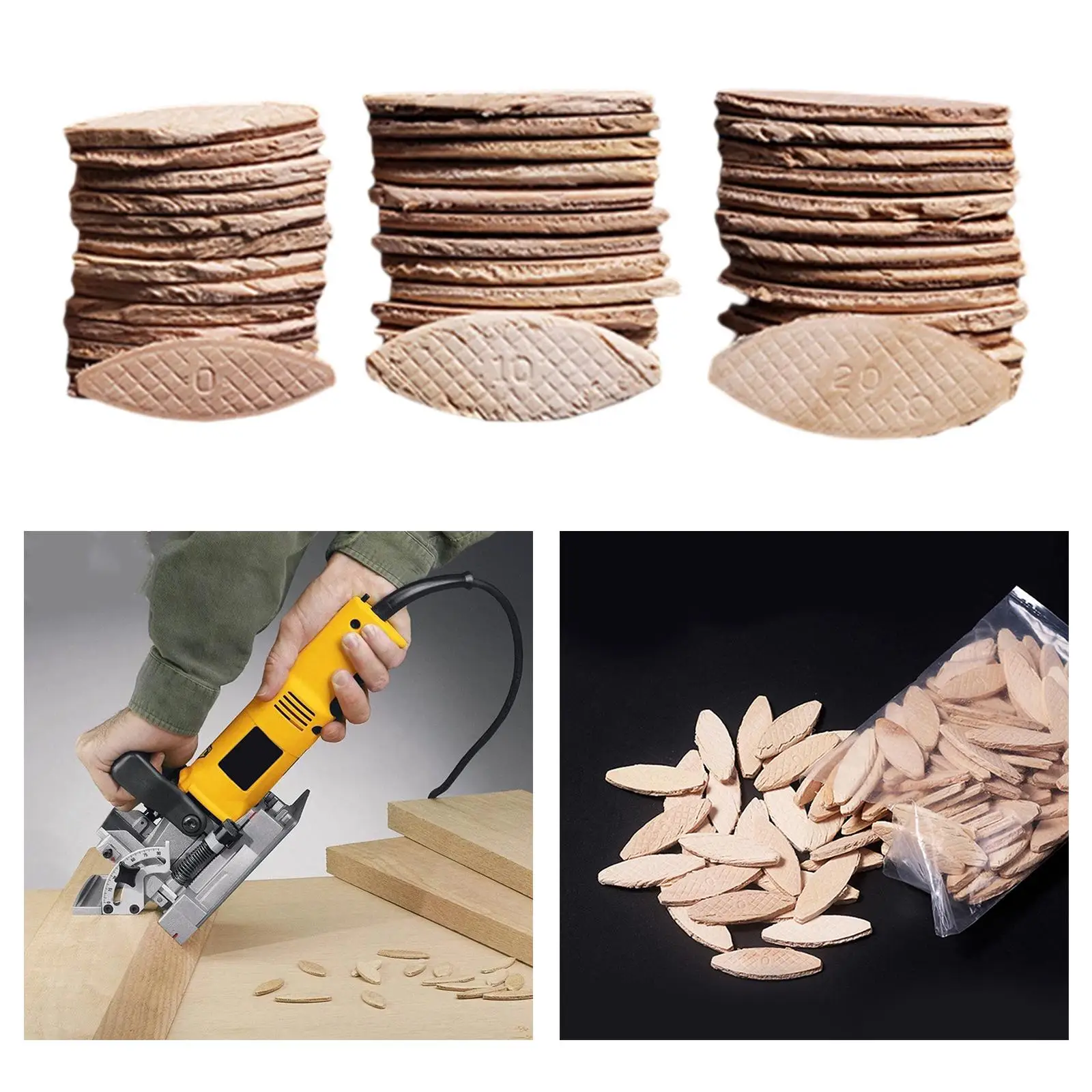 Premium Beechwood Joiner Biscuits - Set of 100 for Woodworking Projects