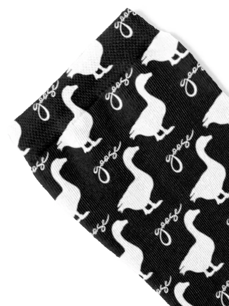 goose black and white Socks Wholesale Novelties Men's Socks Women's