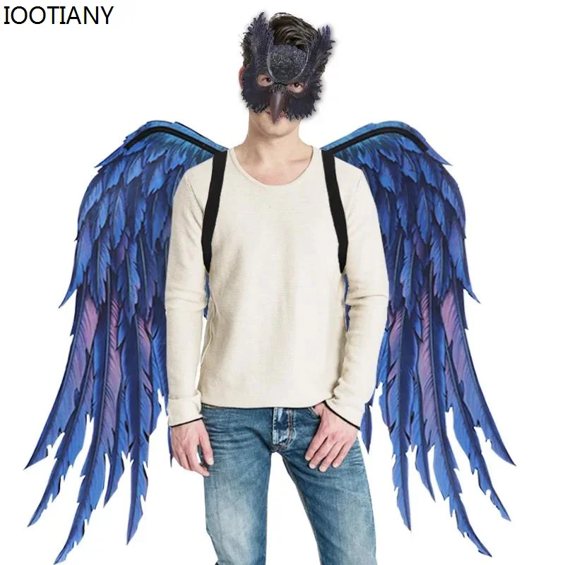 

Man Woman Evil Dragon Owl Cosplay Outfit Anime Roleplay Halloween Adult's Clothing Carnival Party Owl Dragon Mask Wing Rave Suit