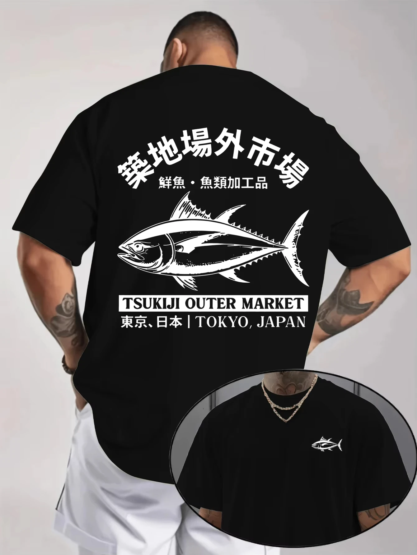 2026 Pure Cotton Short-sleeved T-shirts for Men and Women, Casual and Loose, with Retro Pattern Prints for Spring and Summer