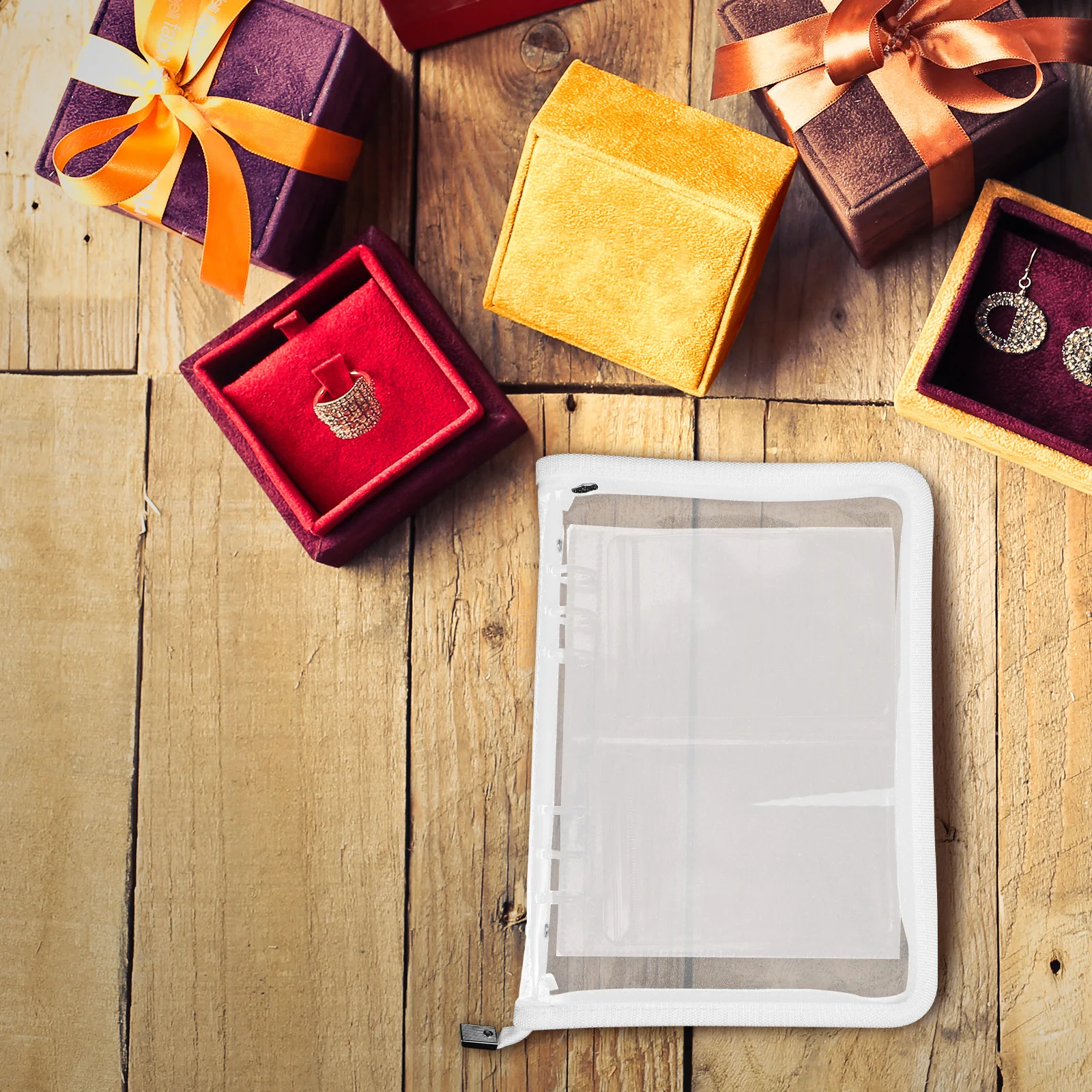 

1 set Jewelry Storage Booktransparent Organizer Travel Earring Necklace Bag Holder Containerportable Jewelry Bags For Travel