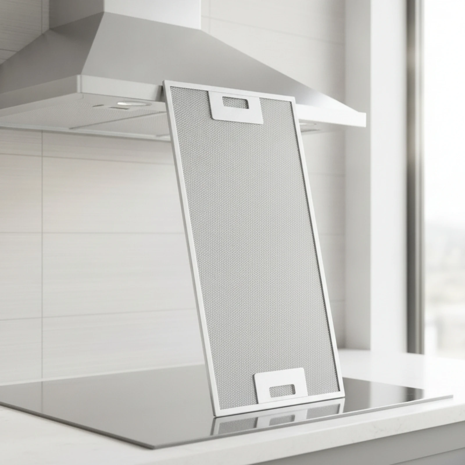 Range Hood Filter with Aluminum Mesh Rectangular Aluminum Mesh Filter Reusable Long-Lasting for Kitchen