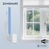Zemismart Matter WiFi Smart Roller Shade Blinds Motor for 37mm 38mm Tube Support Homekit Google Home Smartthings App Control