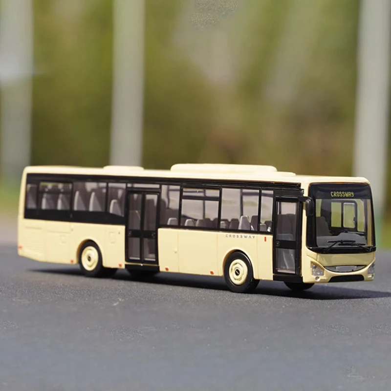 1:87 Scale CROSSWAY URBANWAY BUS Plastic Car Model Finished Product Simulation Toy Collection Gift Static Model Display