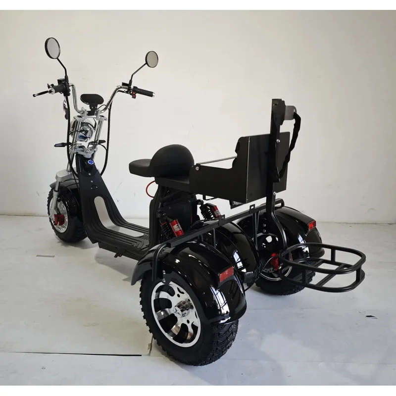 

ZAIQU US/EU Warehouse Modern Style Fat Tire 60v Scooter Adult 3 Wheel Electric Scooter Tricycle Citycoco with Pedals trike