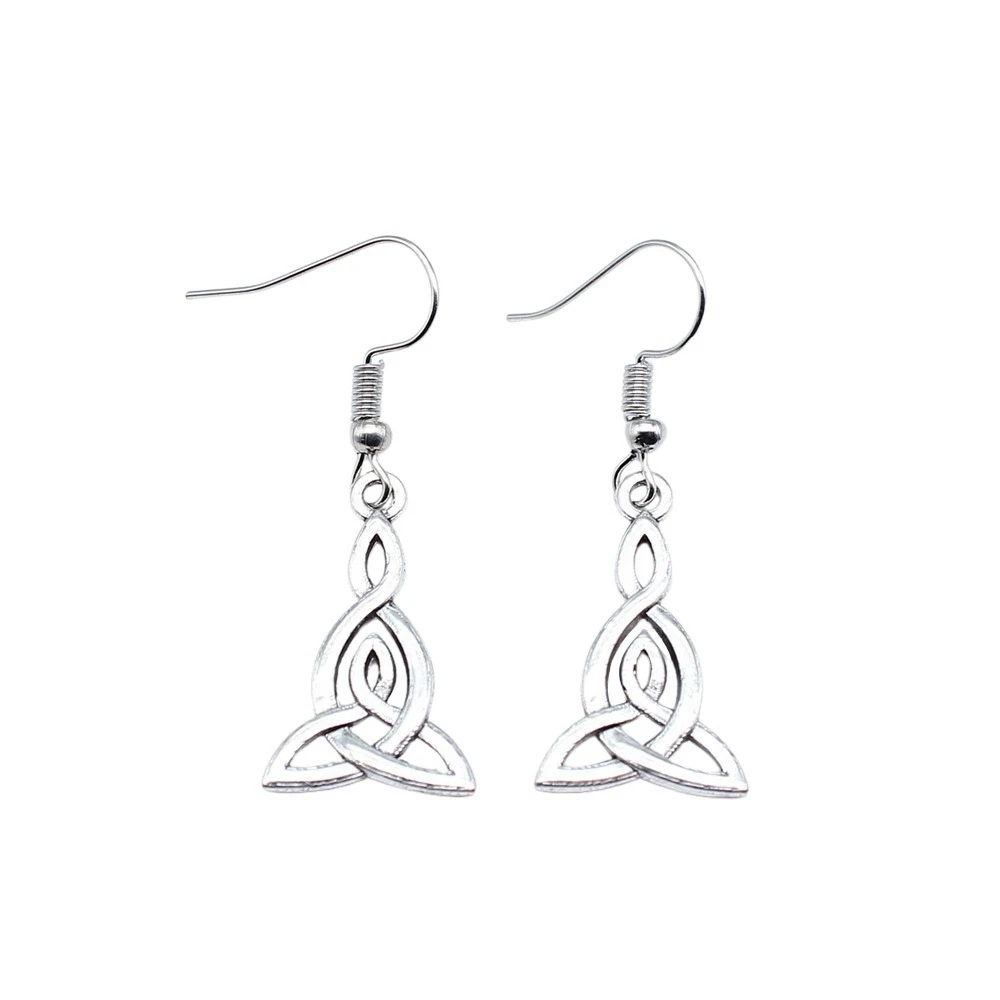 Massive Earrings Father'S Day Drop & Dangle Earring Chain Earrings Celtic Hexagram Talisman Amulet