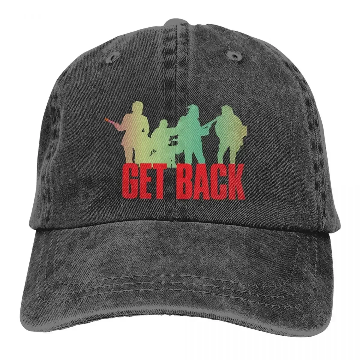 

Pure Color Dad Hats Get Back Women's Hat Sun Visor Baseball Caps The Beatle Band Peaked Cap