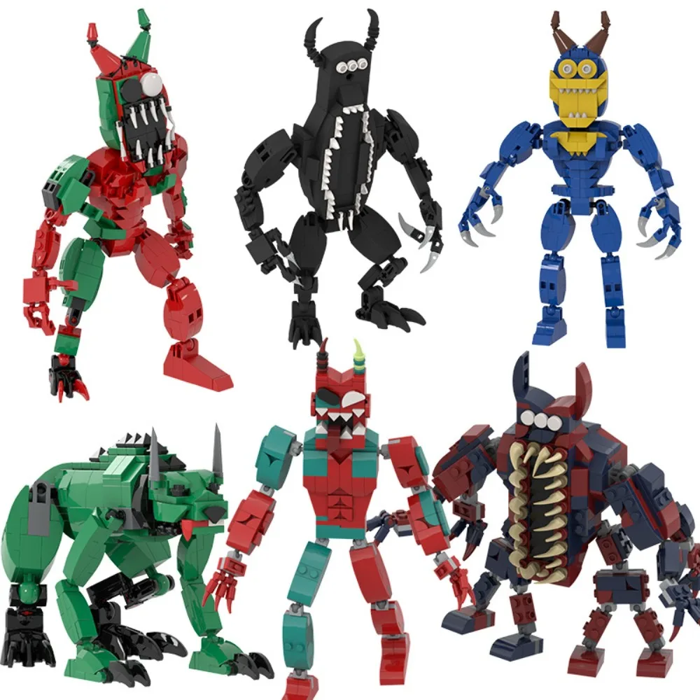 

Garten of Banban 9 Chapter Red Green Mix Monster Green Dog Black cattle Building Blocks XMAS Toys Birthday Gifts Kids