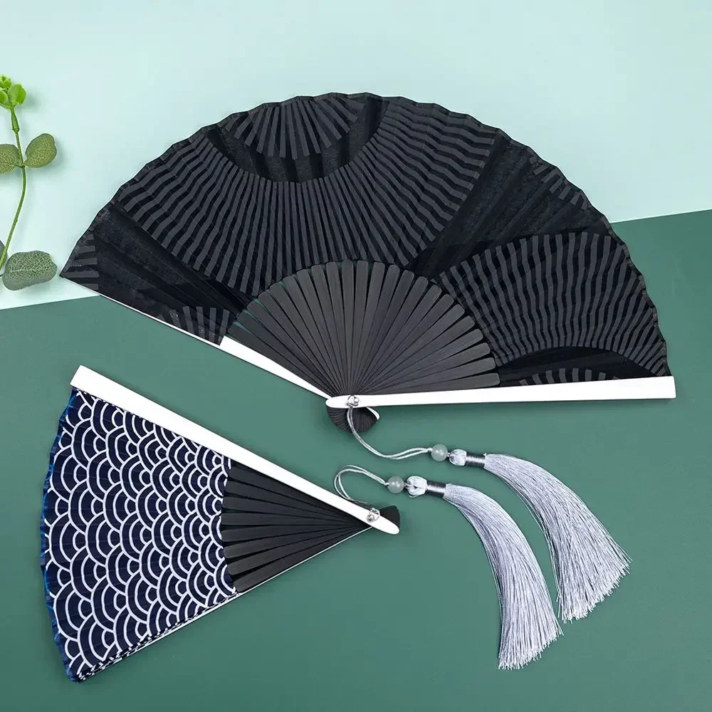 Aluminum Alloy Big Bone Ancient Style Folding Fan Cool and Durable Summer Carry Hanfu Qipao Dance Fan