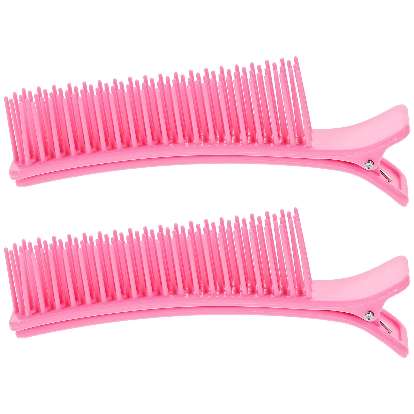 2Pcs Professional Hair Sectioning Clips Salon Hair Clips with Comb for Styling Cutting Dyeing Home Travel Use Portable