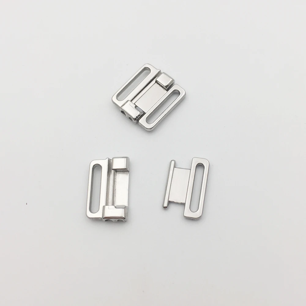 12mm Front Bra Closure Swimwear Clickers Lingerie Metal Fasteners Clip Replacement Swimsuit Nickel-free Hardware