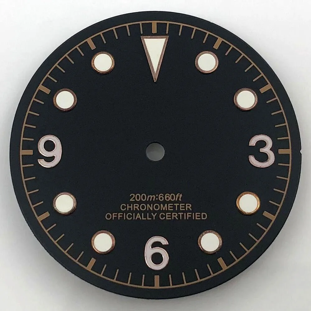 30.5 مللي متر الطلب مضيئة صالح NH35 NH36 ETA2836/2824 Miyota8205/8215/821A Mingzhu2813/3804 حركة أسود بني أزرق أخضر