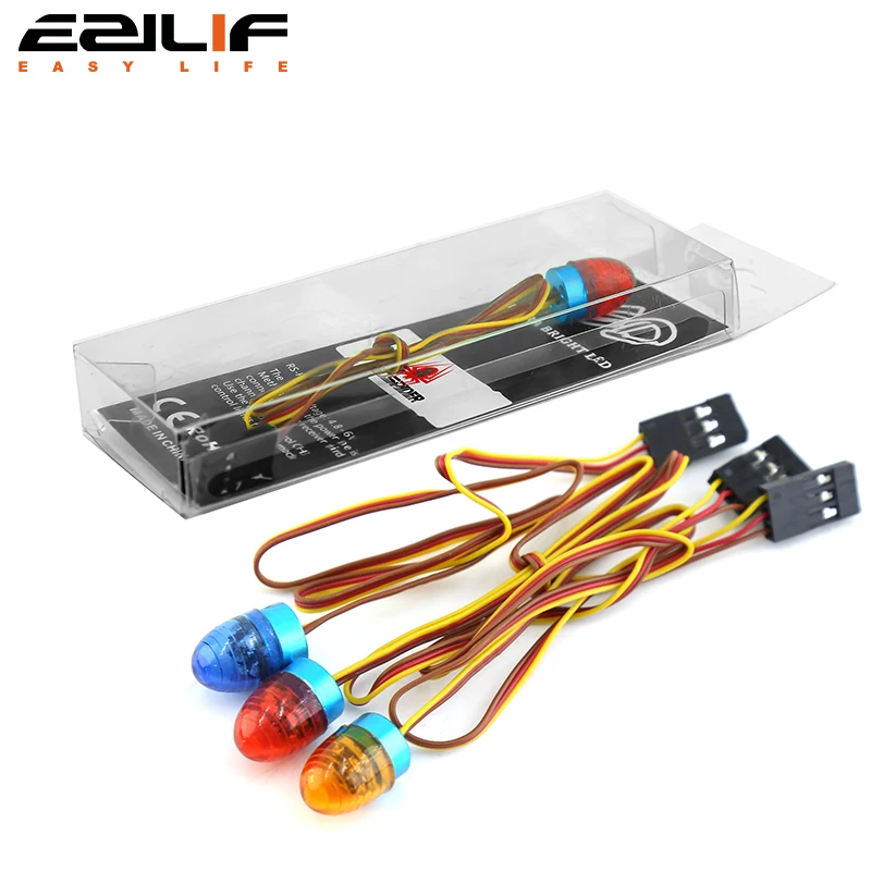 Multi-function LED Lamp Strobing-blasting/Flashing/Rotating Light for 1/10 RC Model Car 1:14 Tamiya Tractor RC Engineering Truck
