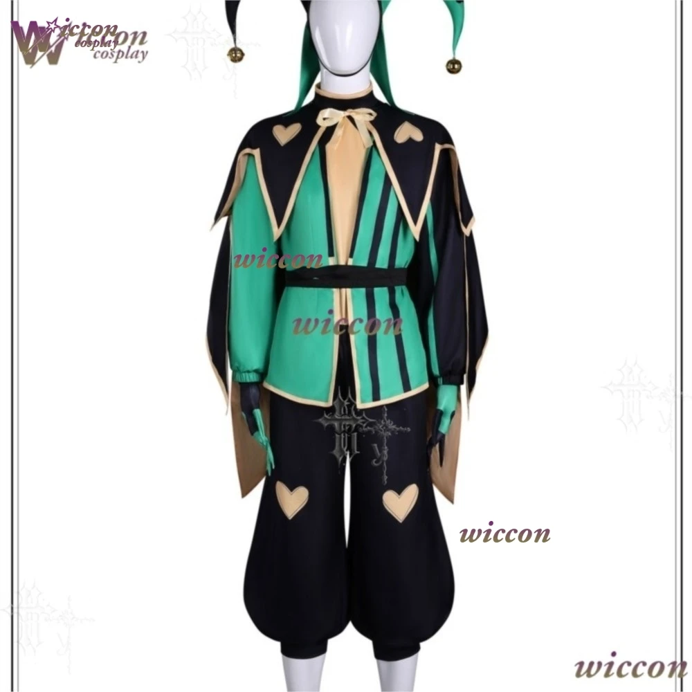 NebulaCloak The Freak Circus Pierrot Har Columbina Ticket Collector Cosplay Costume Full Dark Circus  Outfit For Halloween