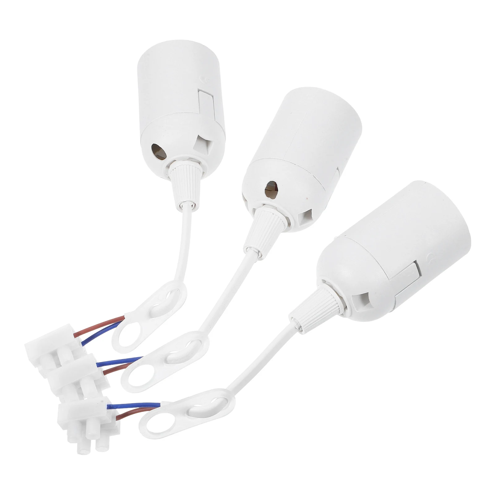 

3pcs E27 Lamp Holder PET Pre Wired Terminal Block Chandelier Bulb Socket Pendant Light Fixture Home Lighting Cord Outdoor Socket