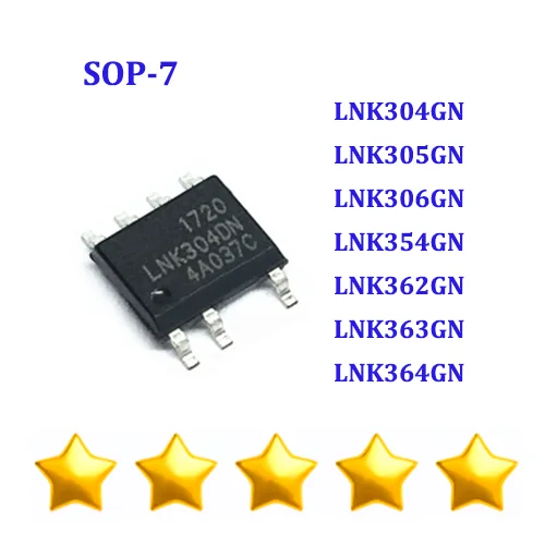 

10PCS LNK304GN LNK305GN LNK306GN LNK354GN LNK362GN LNK363GN LNK364GN SOP7