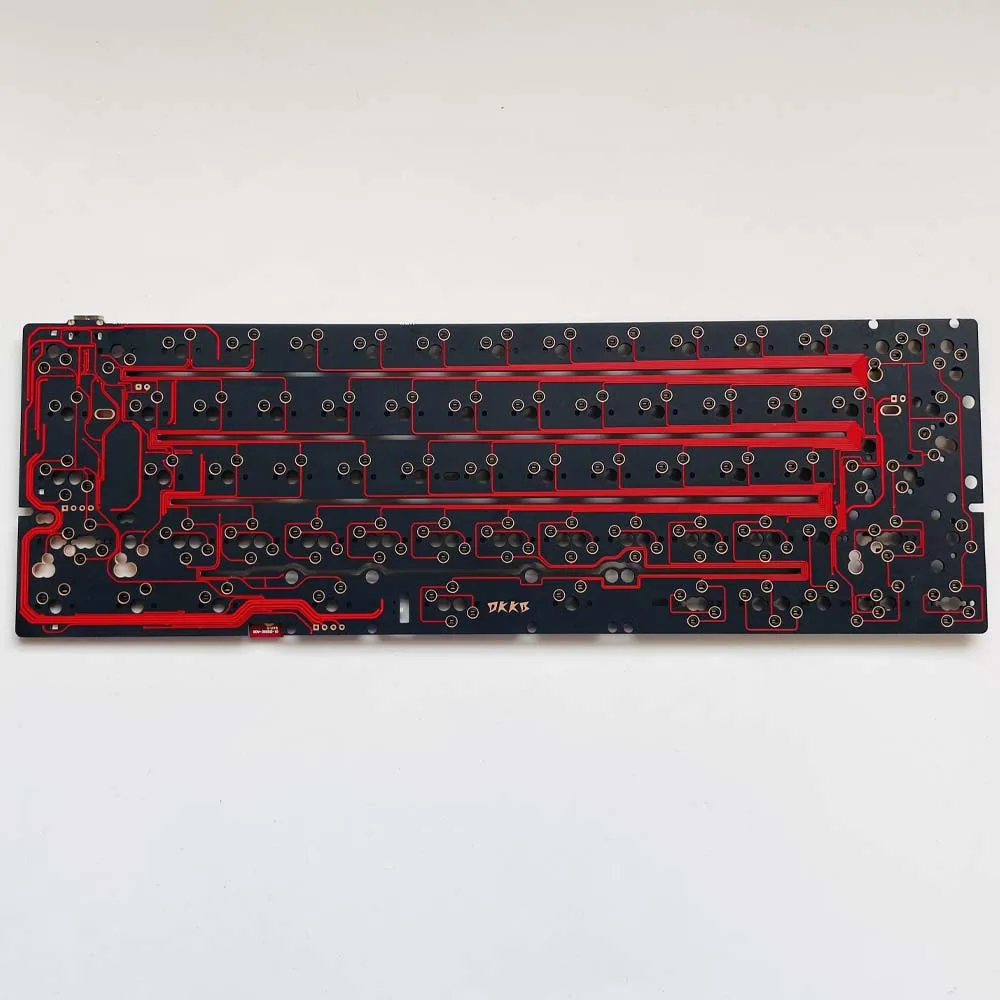 DK6064 Mechainical keyboard Hot-Swap PCB Wired BLE 2.4G 3 mode optional 60% Hotswap Letter area slotted PCB QMK VIAL