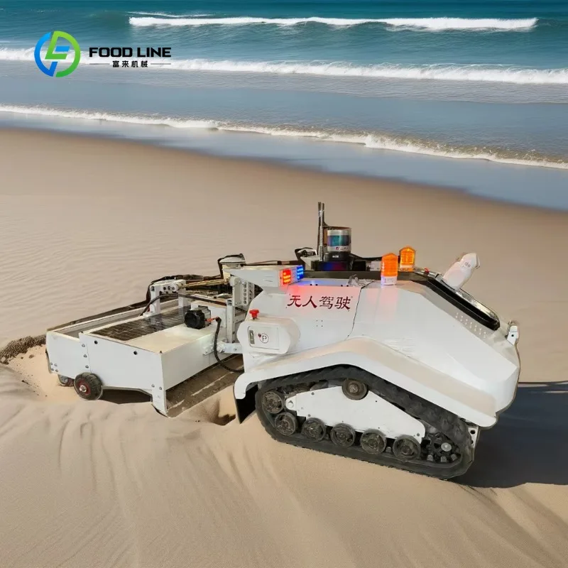 Customized Solar Charging System Equipped Industrial Robot Beach Cleaner Machine Robot