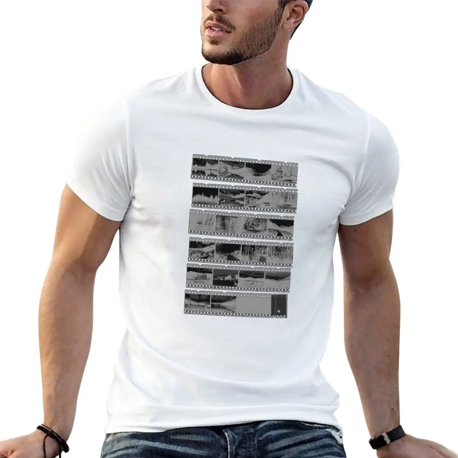 

New 35mm Color Negatives (B&W variant) T-Shirt man clothes oversized t shirts heavy weight t shirts for men