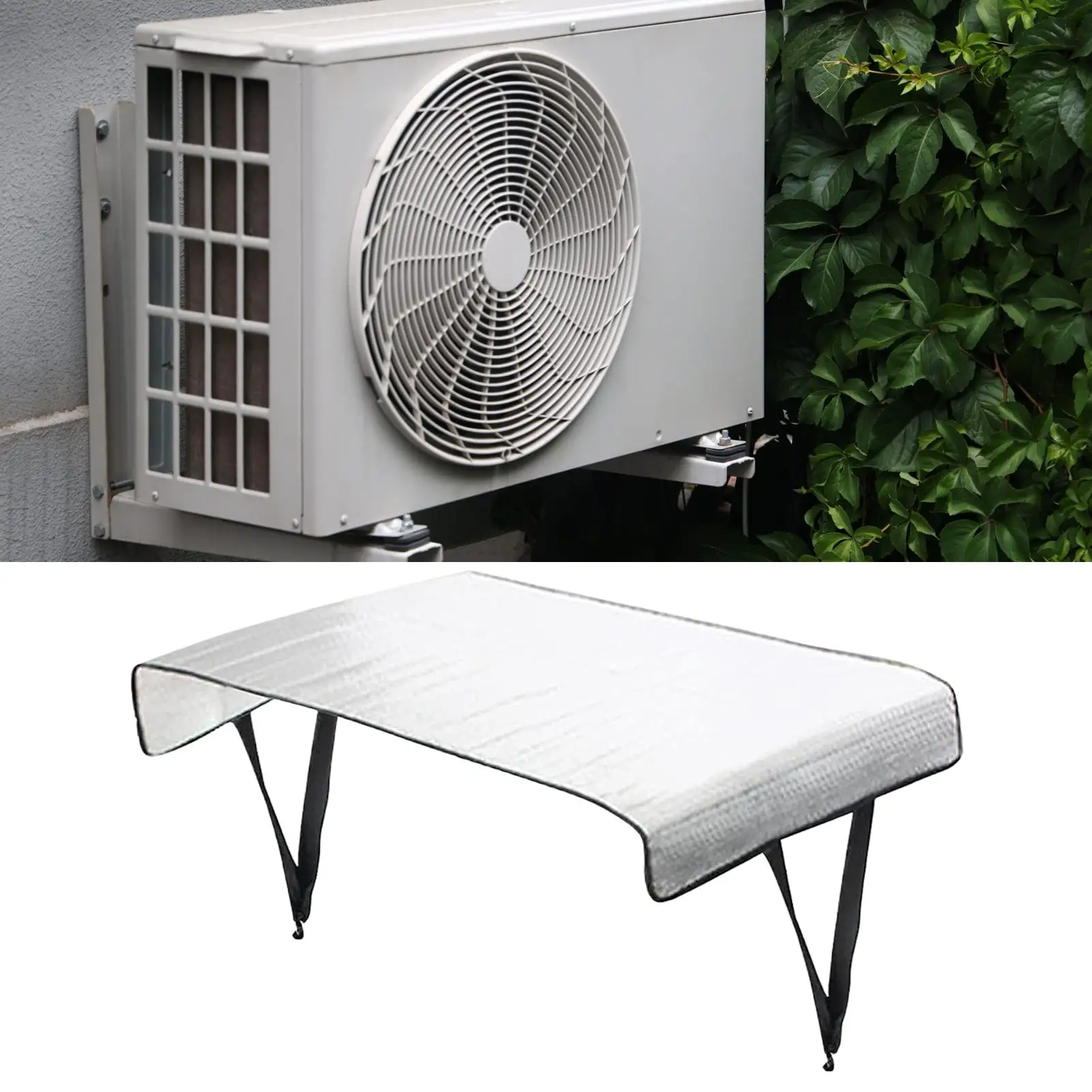 AC Covers for Outside Dustproof Sleeve for Air Conditioner Waterproof AC Condenser Compressor Sun Shade for Winter Weather