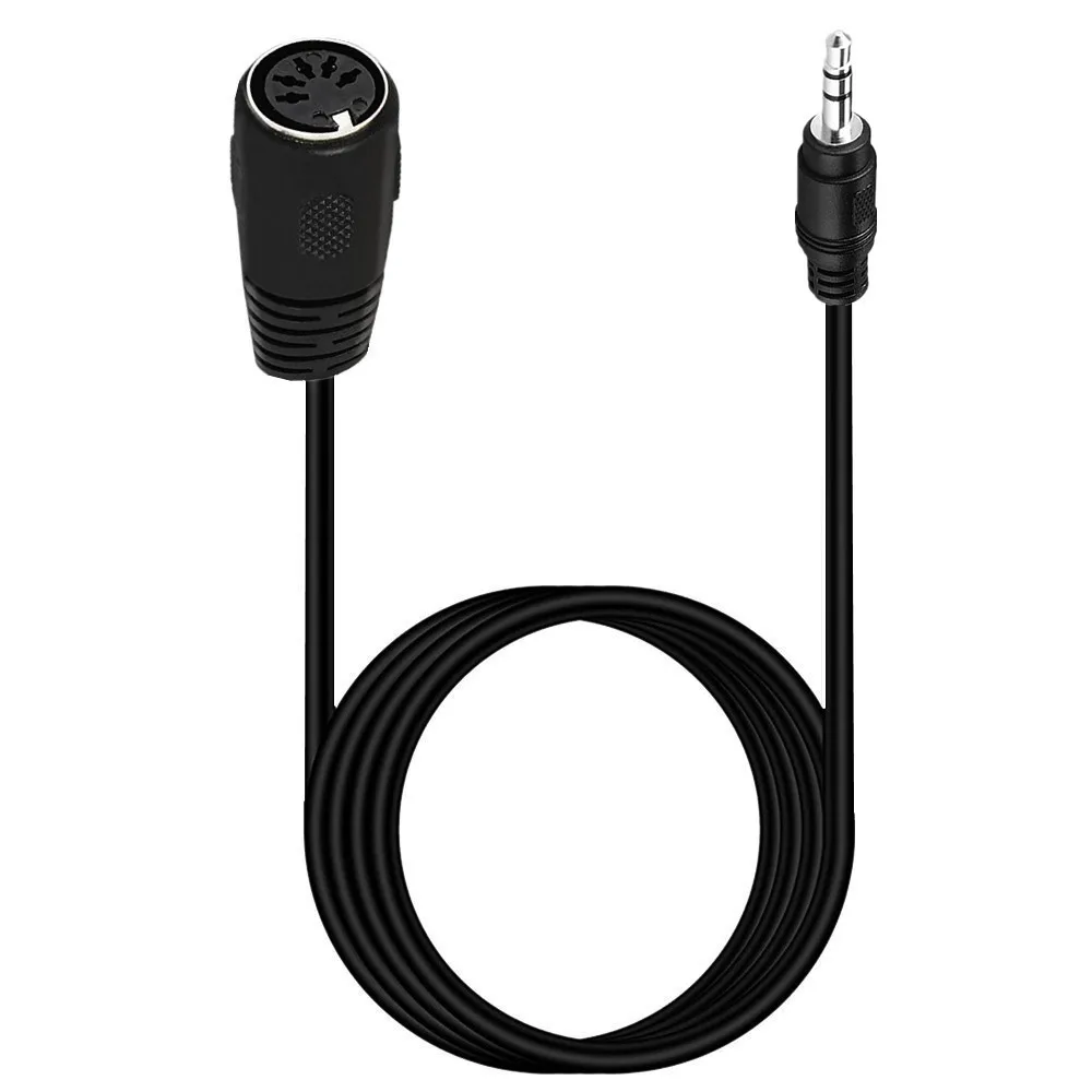 Elbow 5-pin Din MIDI male to 3.5mm male 5Pin Din female to 3.5mm male Plug Stereo Jack Audio Adapter Cable 50cm 150cm 300cm