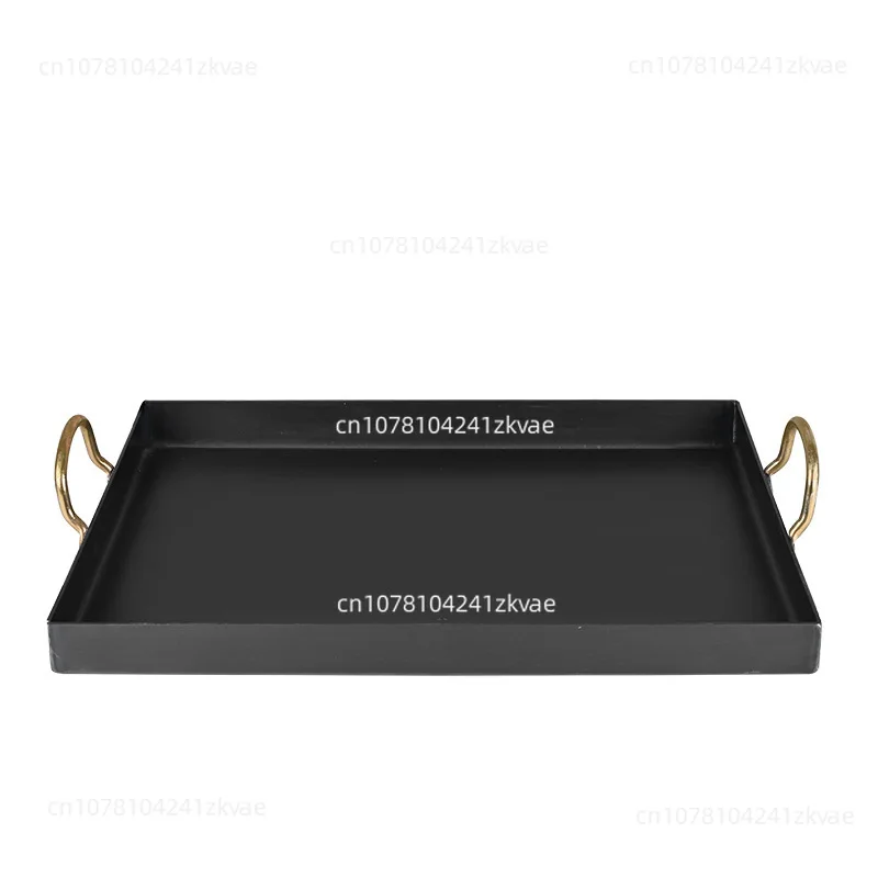 Teppanyaki Grill Plate Barbecue Iron Plate Stall Frying Pan Plate Home Cold Noodle Tofu Grilled Squid Grill Pot