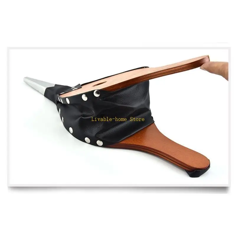 

Wooden Manual Blower Hand Air Fan Bellow Outdoor Camping Hiking Fireplace Blower B46D